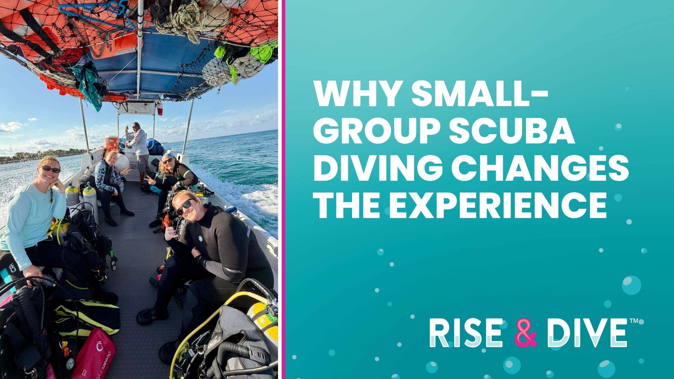 small-group scuba diving experience in calm conditions